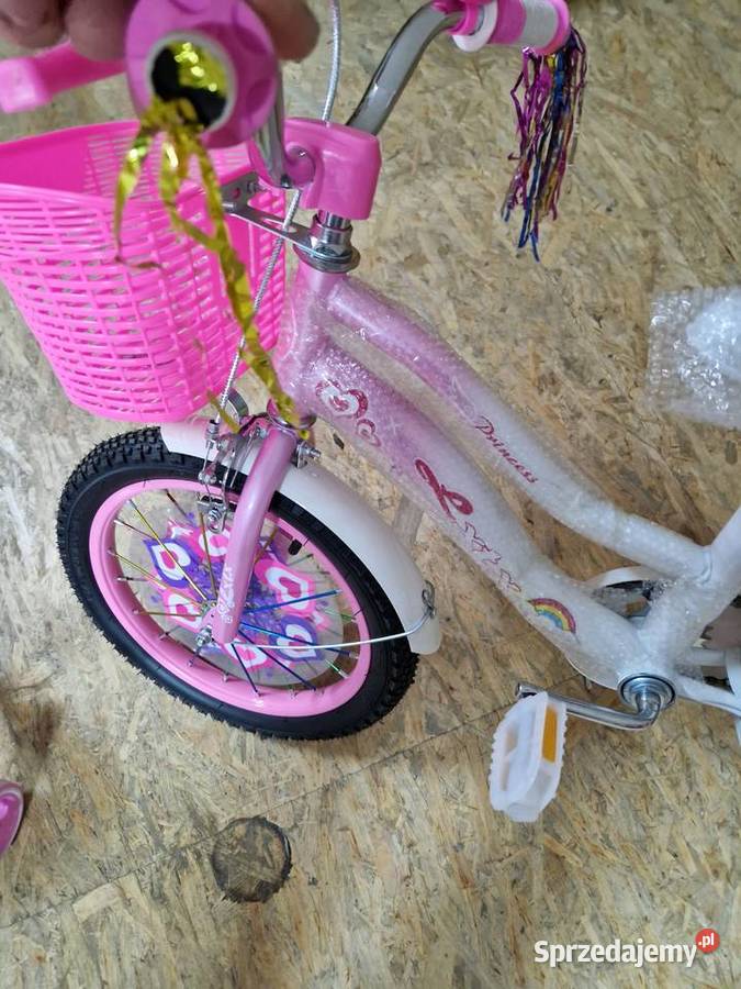 ROWER DZIECIĘCY ROWEREK 16 DZIEWCZYNKI RÓŻOWY Głogowa