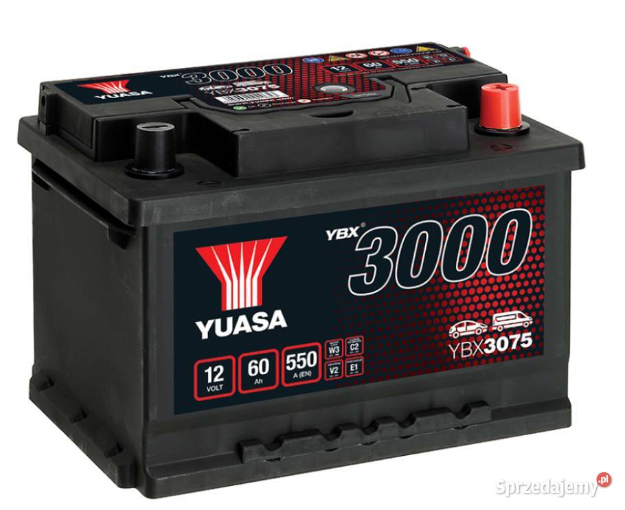 Akumulator 12V 60Ah 550A Yuasa Standard P Kościerzyna