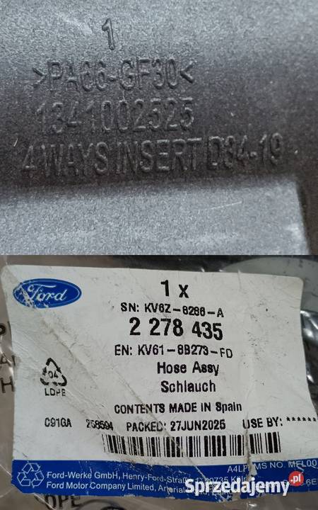 FORD C MK2 II 10 ECOBOOST 19 PRZEWÓD KRÓCIEC wielkopolskie