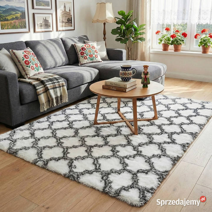 Dywan do salonu shaggy DECOR antypoślizgowy