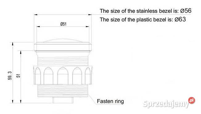 Wskaźnik Poziomu Wody 52mm KUS seria Sea V Biały Gorzów Wielkopolski