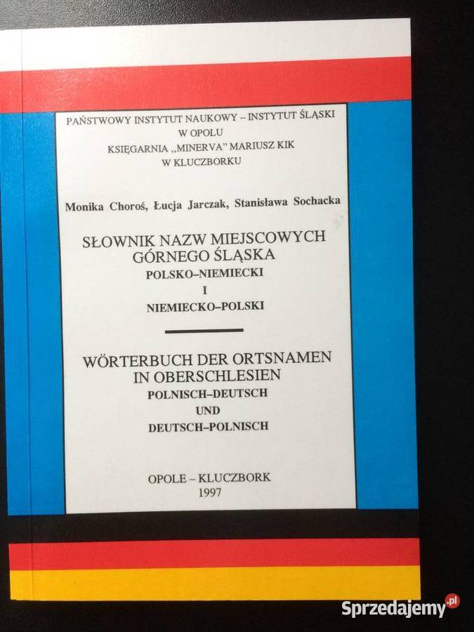 2734 Polsko Niemiecki Słownik Nazw Miejscowych zachodniopomorskie Szczecin