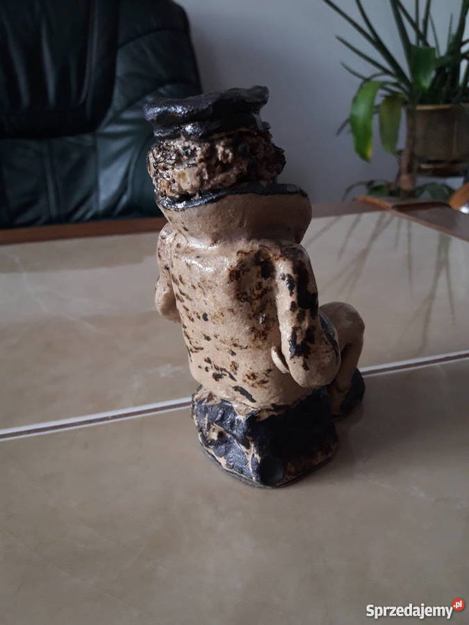 Stara figurka z szamotu sztuka ludowa Rękodzieło lubelskie Janów Lubelski sprzedam