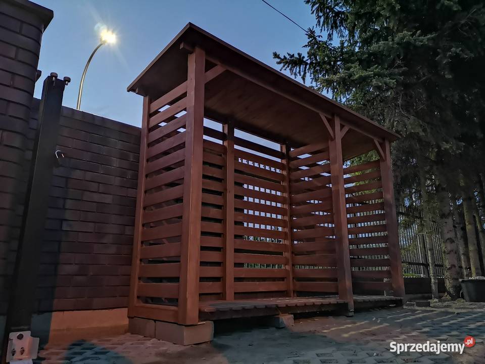 Drewutnia poszerzana 314 x 08m z dachem prostym Kalety