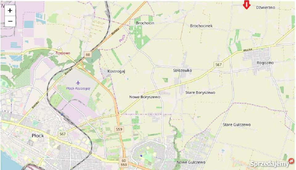 Sprzedam ziemię rolną Dźwierzno Płocka sprzedam
