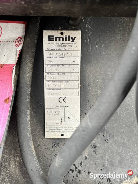 Łyżka karmiąca emily vega 14 manitou krokodyl Ładowacze czołowe