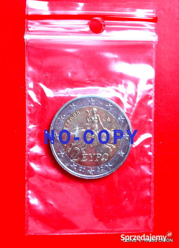 2 Euro Grecja 2002 Boginii Europa DESTRUKT Katowice
