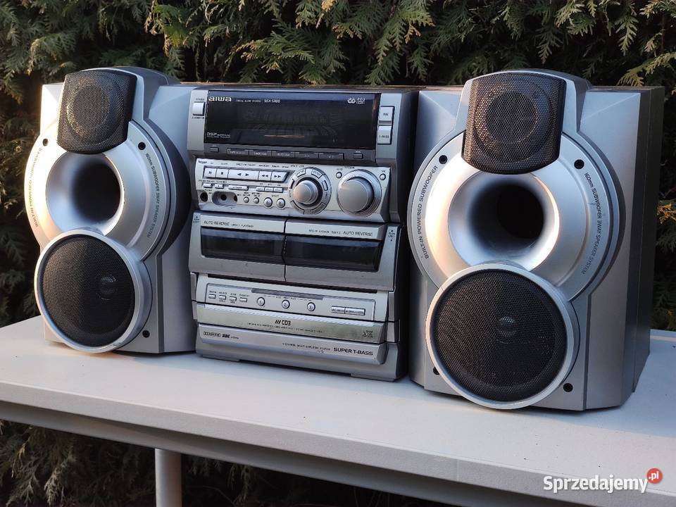 Aiwa nsxs888 wieża kolumny delfinek 3cd deck Wieże i miniwieże zachodniopomorskie Świdwin
