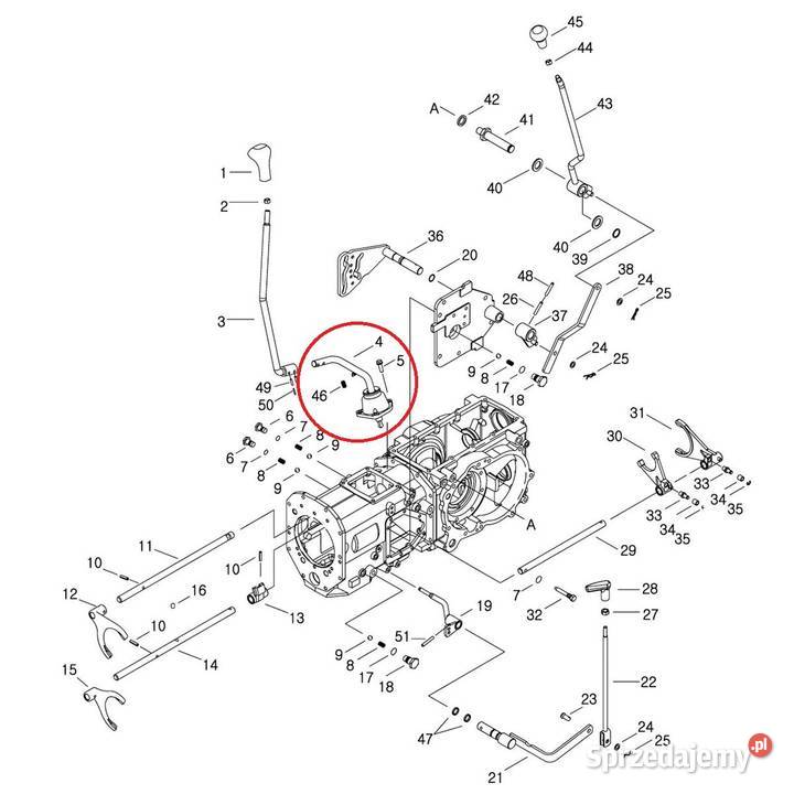 Dźwignia zmiany biegów LS MT350 LS MT360 Tajęcina sprzedam