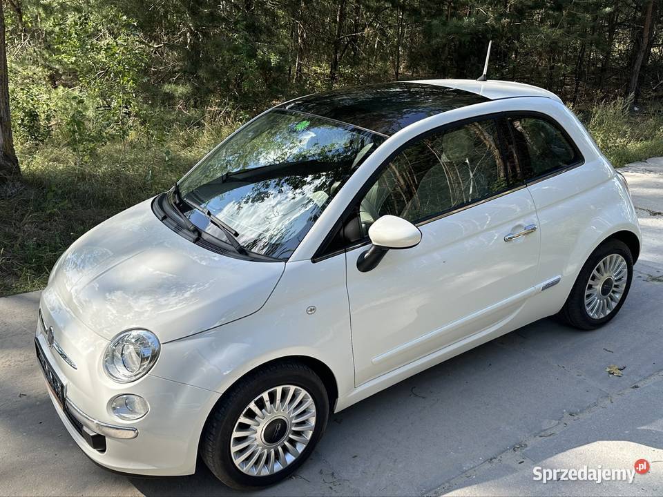 Fiat 500 12 biały panorama alufelgi Zamość
