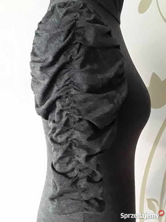 Bluzeczka szara z bufiastymi rękawami rozmiar 36 mazowieckie Warszawa