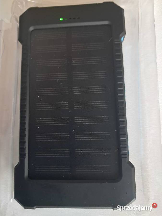 nowy power bank z ładowaniem solarnym i lampką Sandomierz