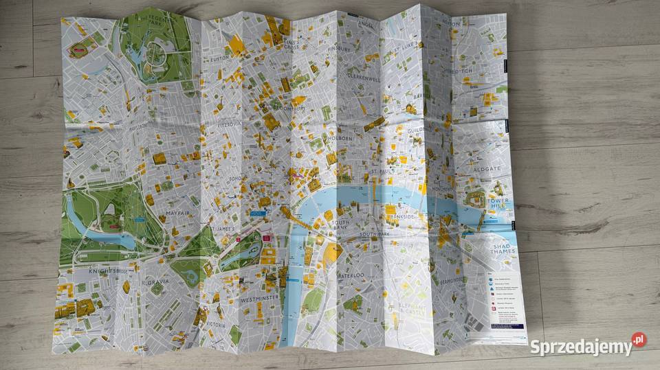 NOWA Mapa Londynu szczegółowa atrakcje metro Mapy i przewodniki Łódź