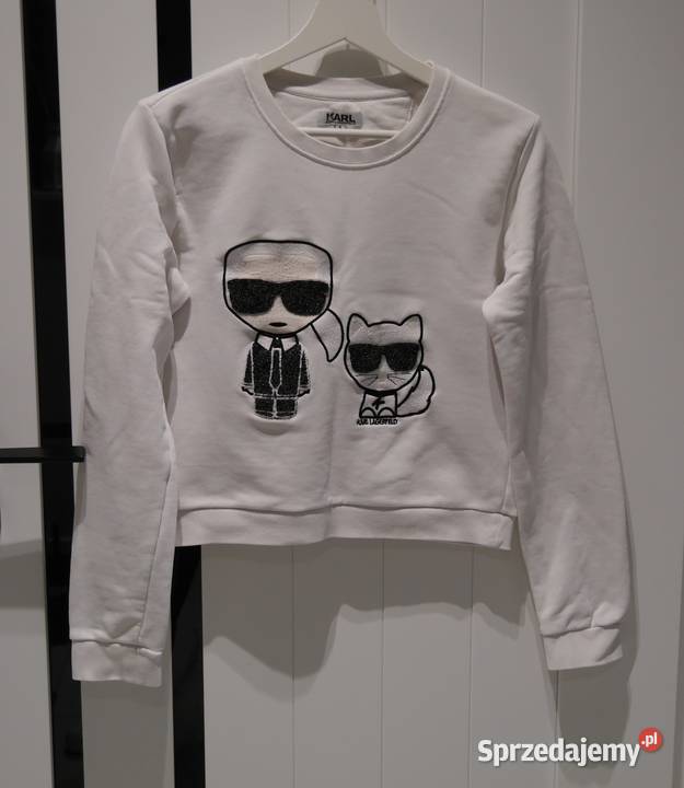 Karl Lagerfeld fajna bluza metaliczna nitka 36 S Wrocław