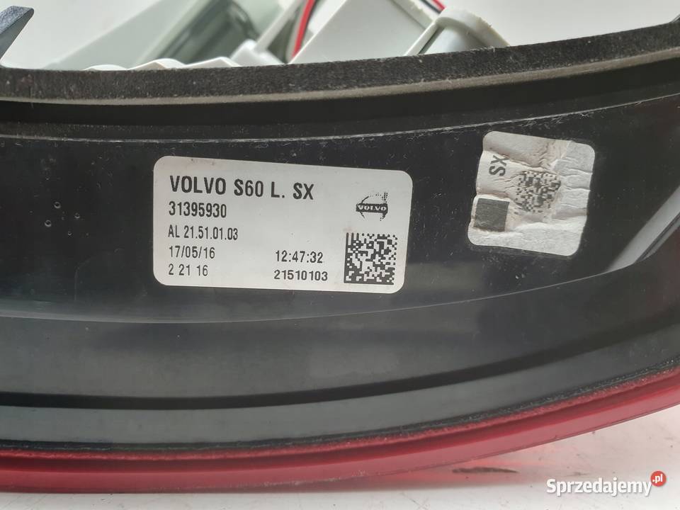 Volvo S60 II LIFT 1318r TYLNIA TYLNA LAMPA LEWA Rudka sprzedam