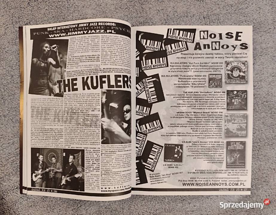 Garaż 25 12007 Fanzine punk oi hc reggae ska Rybnik sprzedam
