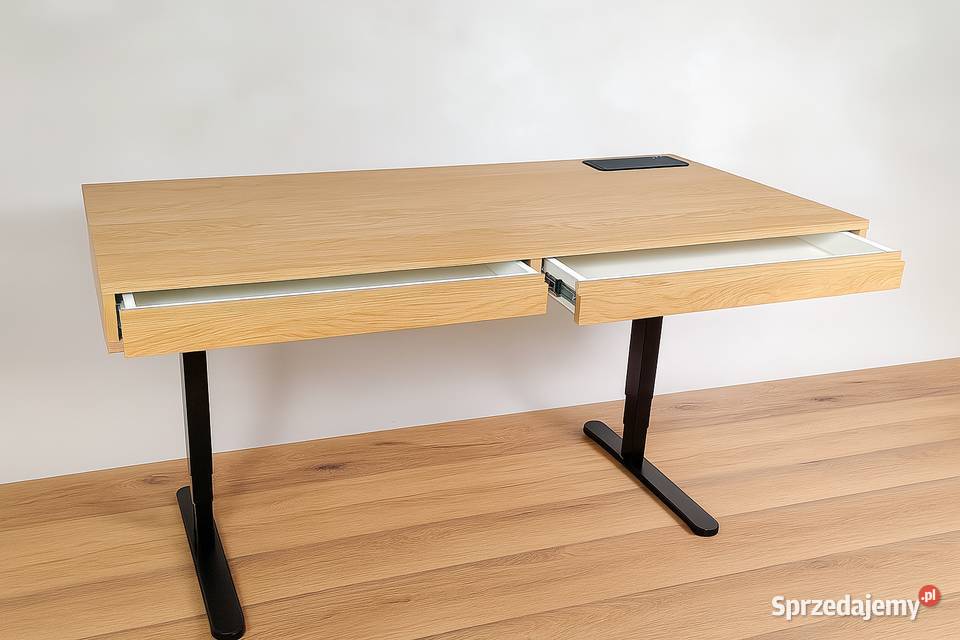 Biurko Elektrycznie Podnoszone Dębowe Z łódzkie Łódź