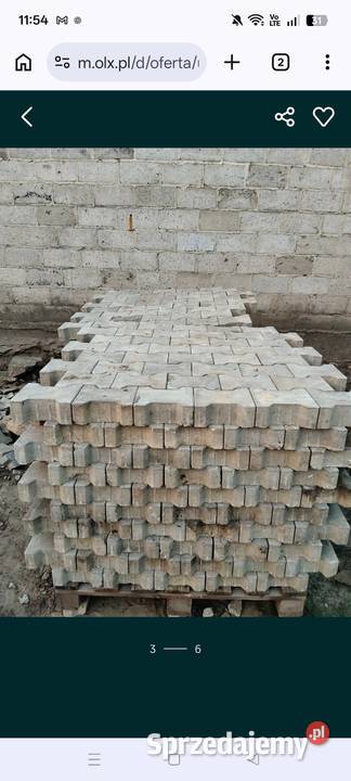 Używana kostka brukowa Bechaton 8 900 sztuk 25m2 sprzedam