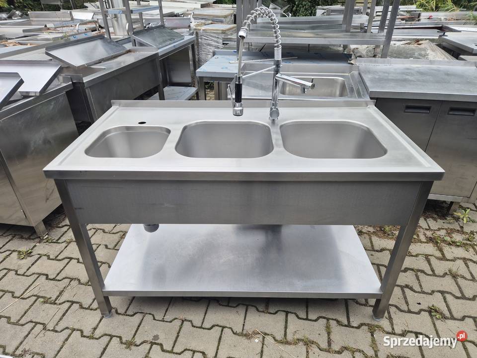 Zlew Gastronomiczny 3 Komorowy Z Półką 1407085 B Ostrów Wielkopolski
