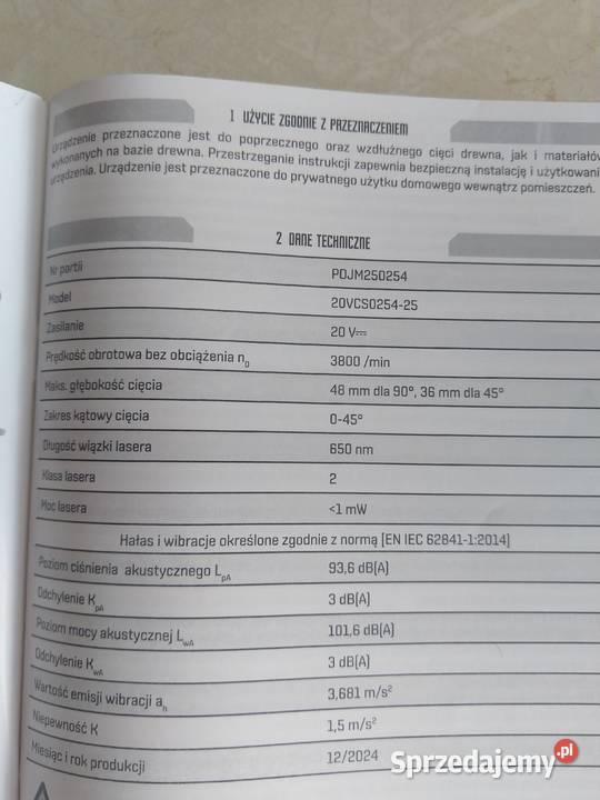 NAJTANIEJ Akumulatorowa Pilarka Tarczowa 20 Zabrze