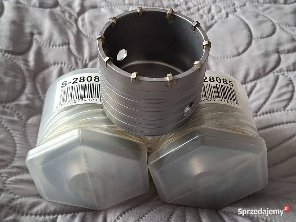 Zestaw 3 x Nowa Otwornica do Betonu STALCO 80mm Białośliwie