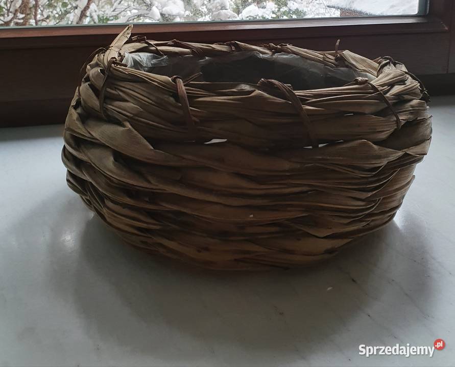 Koszyk ozdobna osłonka na doniczkę z naturalnej lubelskie