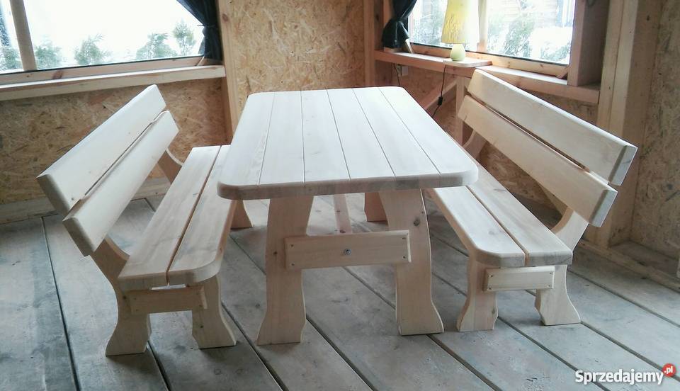 Meble ogrodowe barowe drewniane z Meble ogrodowe Chojnice