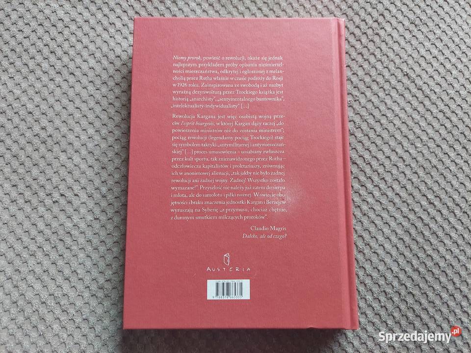 Niemy prorok Joseph Roth Rok wydania 2022 małopolskie Kraków