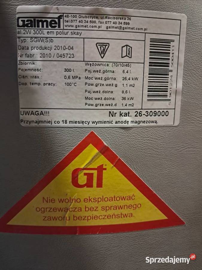 Piec bojler bufor pompa ciepła do CWU Studzianki