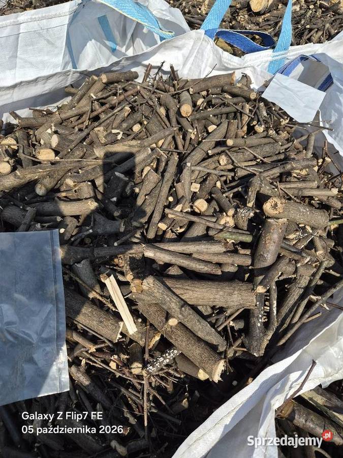Zrębka drewno opałowe suche m3 big bag podkarpackie