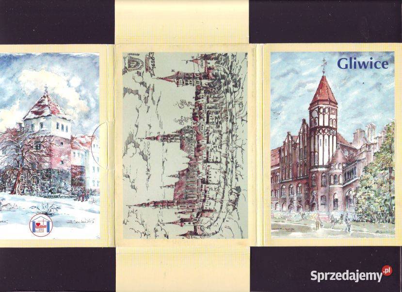 K Poczt z Akwareli Gliwice 10 Pocztówki i karty telefoniczne