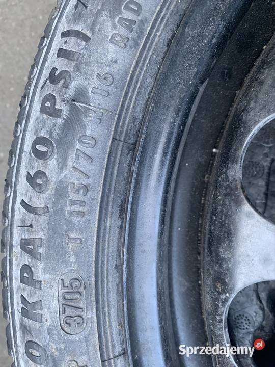 Koło zapasowe 16 dojazdowe 5x110 Saab 95 vector Szczecin