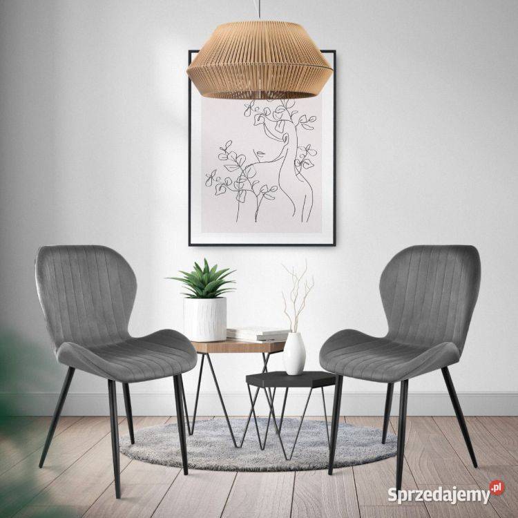 Zestaw 4 krzeseł do salonu jadalni nowoczesne Bielsk Podlaski