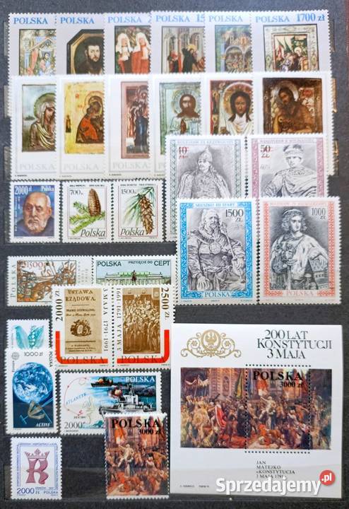 R Znaczki polskie rocznik 1991 czysty