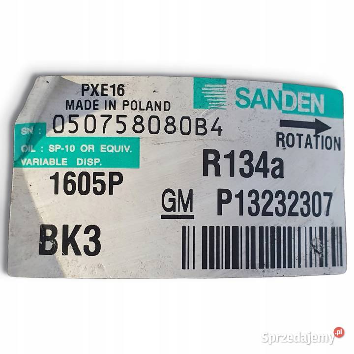 SPRĘŻARKA KLIMATYZACJI Opel Insignia 20 CDTI