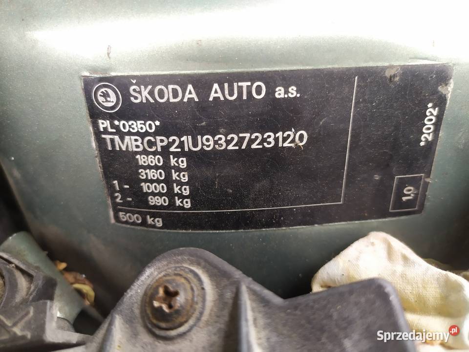 Skoda Octavia 2002 1 9tdi 110 1900cm3 Występy sprzedam