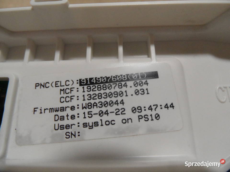 programator pralki electrolux EWP11074TW Radlin