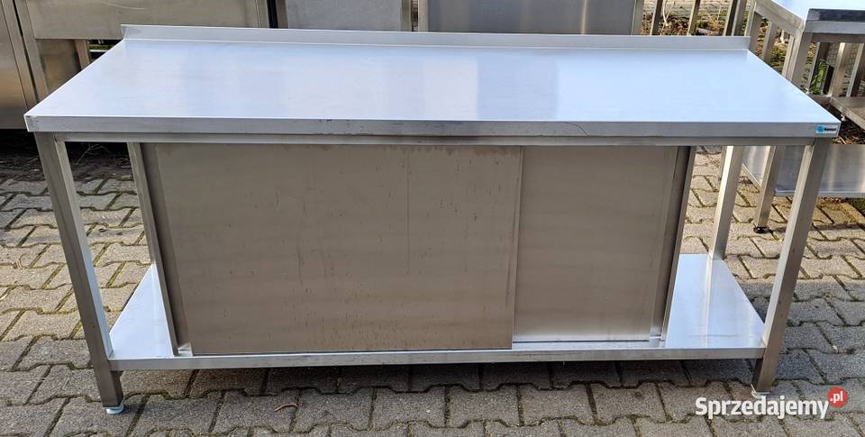 STÓŁ GASTRO Z SZAFKĄ DRZWI SUWANE 2006085 M1175N Nowe Skalmierzyce