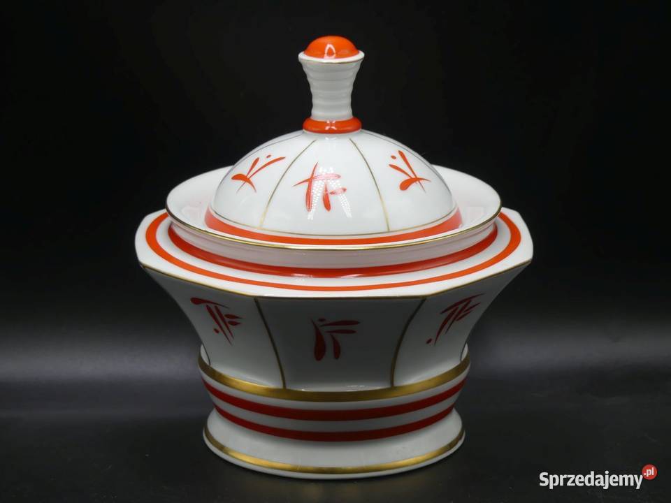 Piękna bomboniera art deco Carl Tielsch Stary Poznań