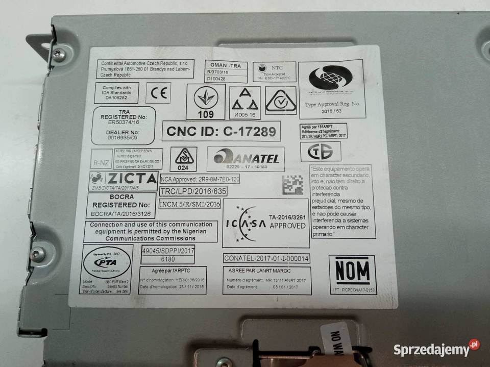 RADIO 9821908980 Opel Crossland I 20172024