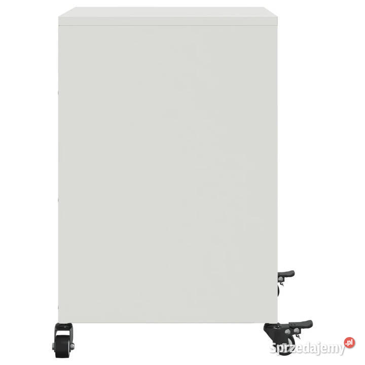 Szafki nocne 2 białe 36x39x59 stal WM846727 Meble Warszawa