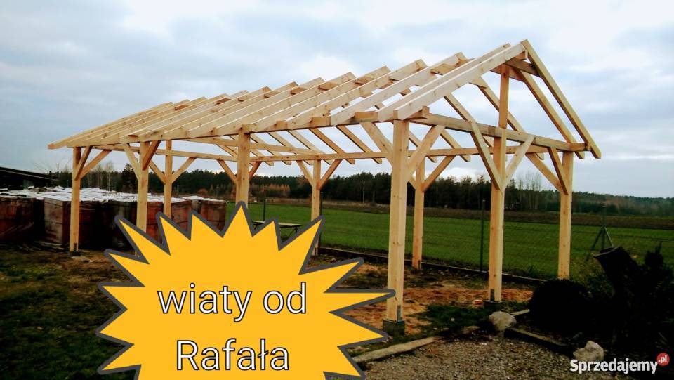 Wiata garażowa 105 garaż drewniany mazowieckie