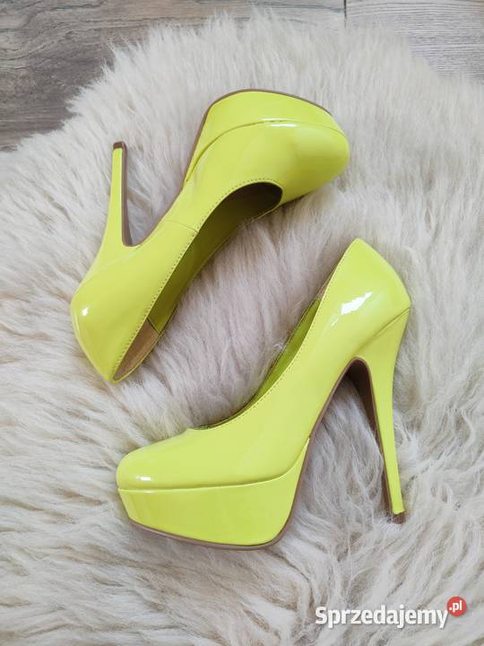 Neonowe szpilki Buty Look Platformy 37 New Look Jasło