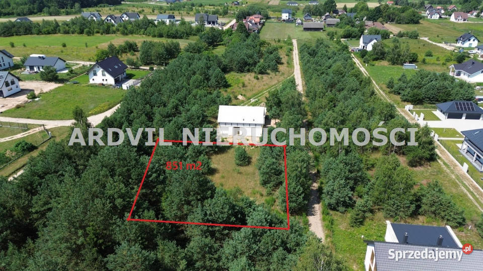 Działka Ciasne Chmielna 851m2