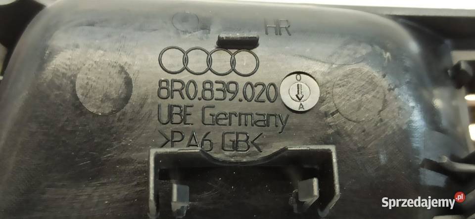 AUDI Q5 KLAMKA WEWNĘTRZNA PRAWY TYŁ 8R0839020