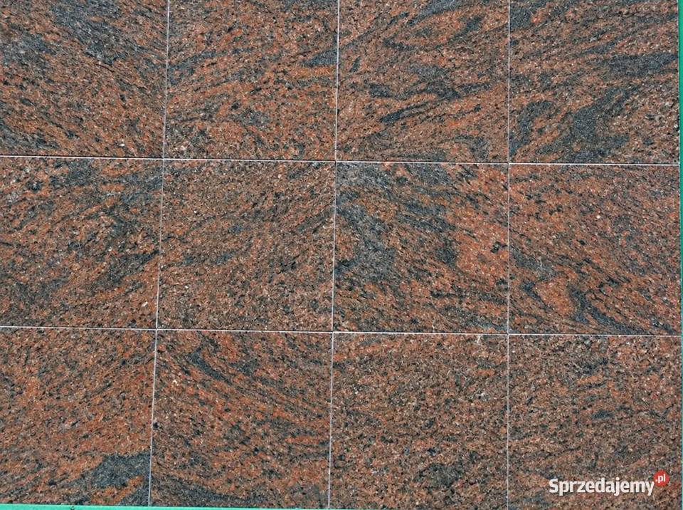 Płytki granit indyjski polerowany MULTICOLOR RED mazowieckie Macierzysz sprzedam