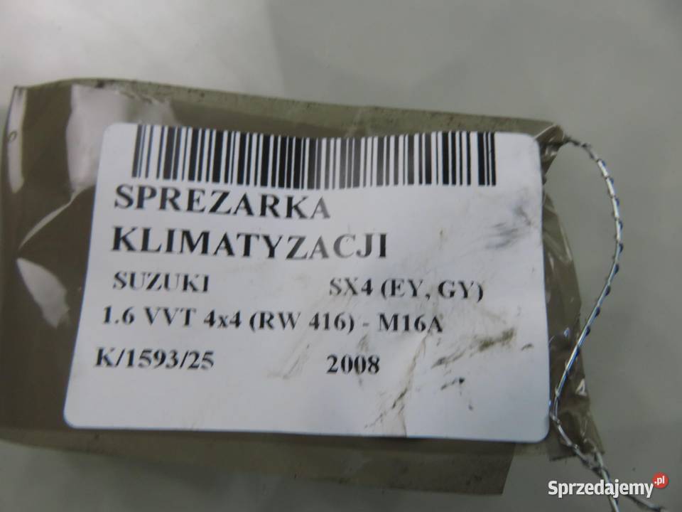 KOMPRESOR KLIMATYZACJI SUZUKI SX4 16 VVT 4x4 małopolskie