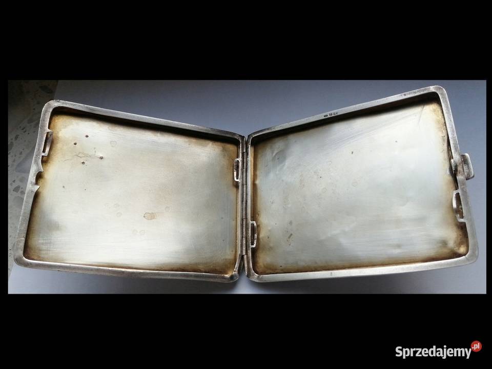 Srebrna papierosnica Lipno sprzedam