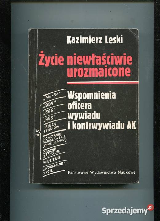 Życie niewłaściwie urozmaicone Kazimierz Leski zachodniopomorskie Szczecin