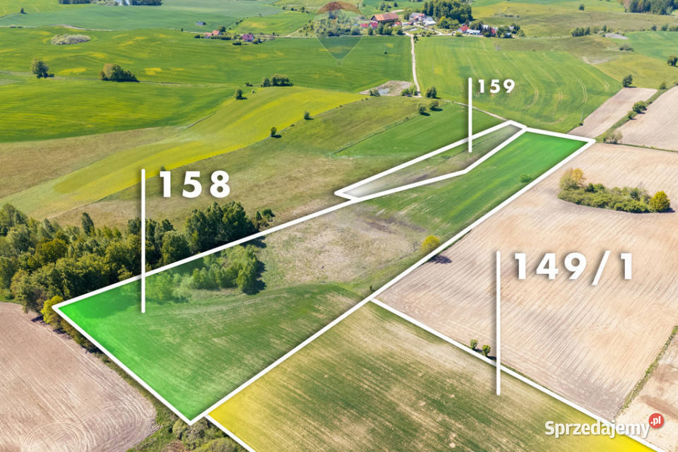 Działka rolno siedliskowa na Mazurach wodociąg Grabowo